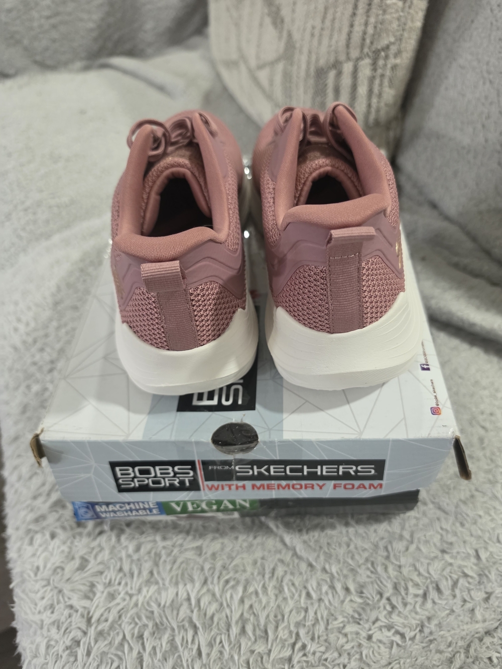 SKECHERS BOBS Squad Waves Still Wading Pink Sneakers Size 8.5 NEW - Picture 4 of 8